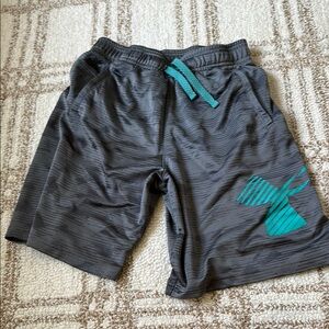 Under Armour Gray and Green Athletic Shorts